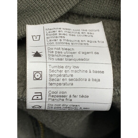 Carhartt Full Zip Fleece Hoodie Men Loose Fit Pockets Olive Green Worker Size XL - Picture 14 of 16